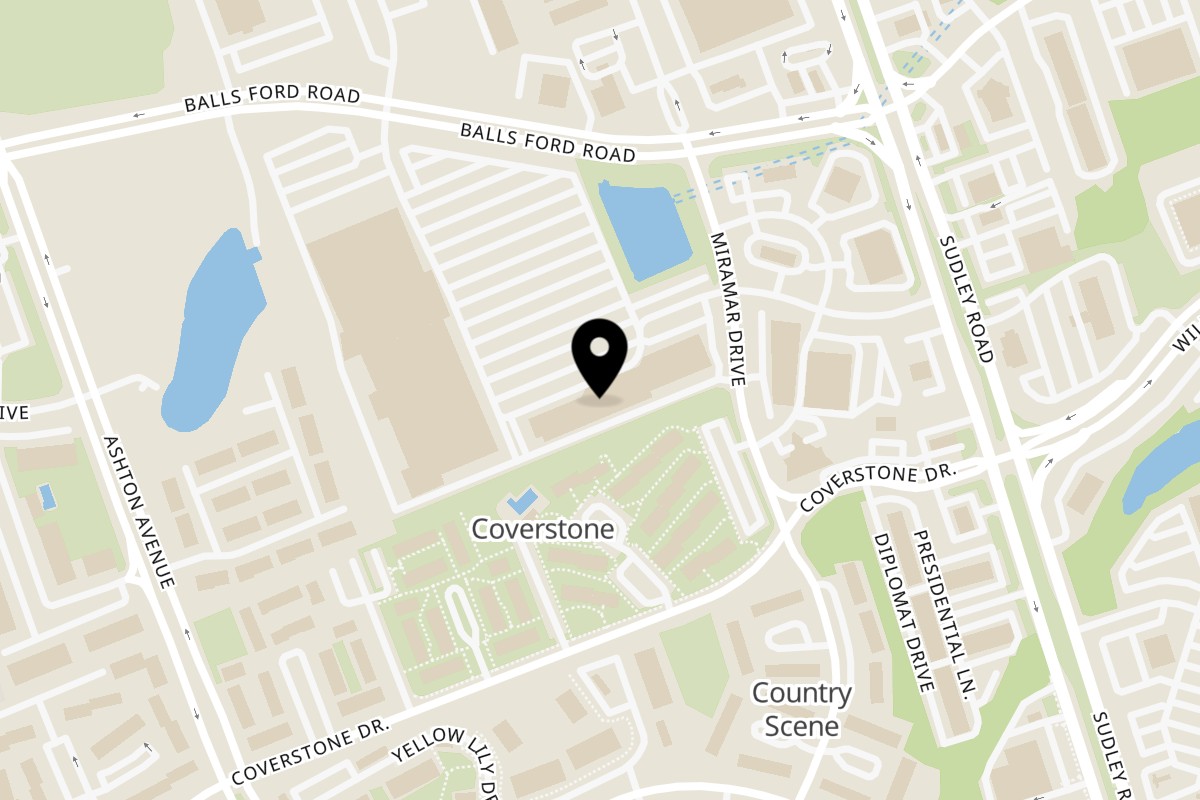 Map showing the location of Bakery Oasis del Sabor on 7646 Stream Walk Ln in Manassas